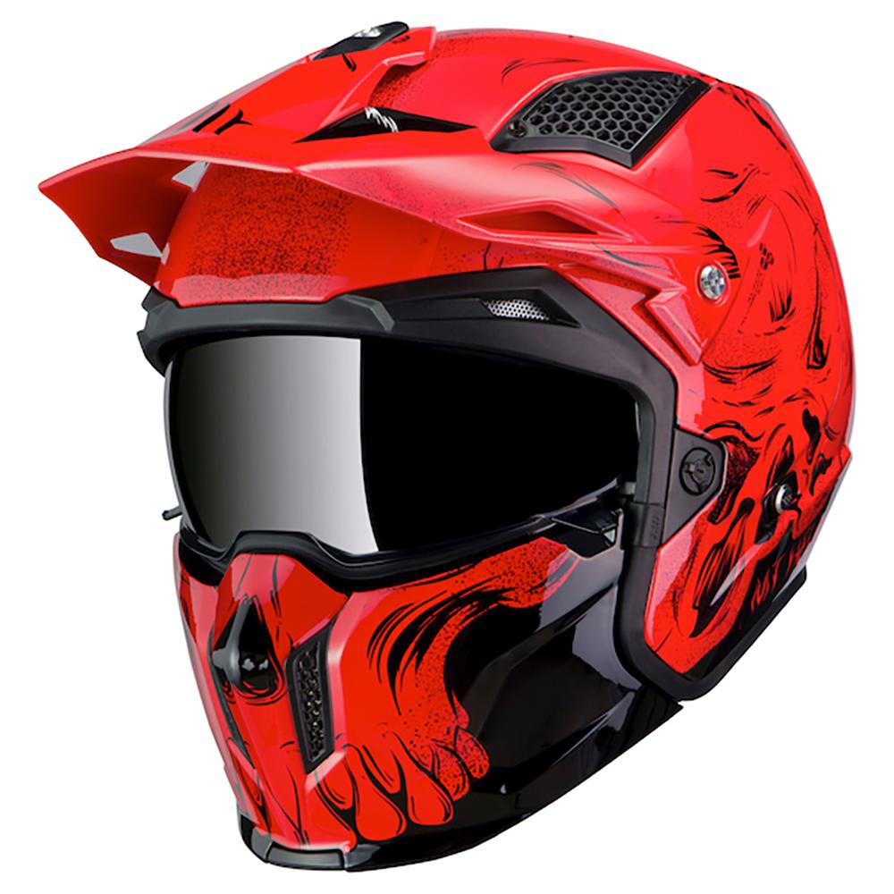 MT Streetfighter SV Darkness Openface motorcycle helmet - Gloss Black
