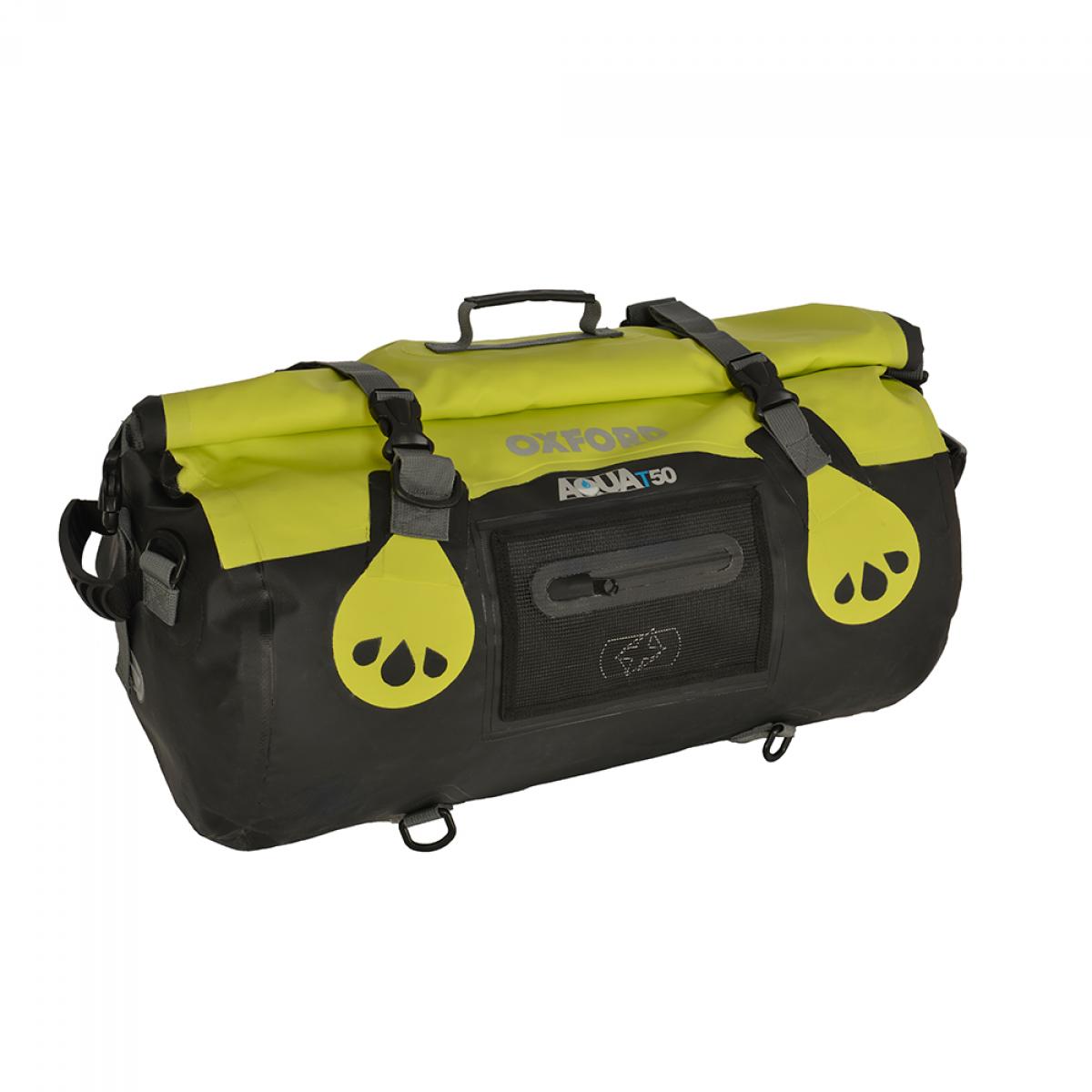 Oxford Aqua 50 Litre All Weather Waterproof Roll Bag Motorcycles, Scooters Fluo eBay