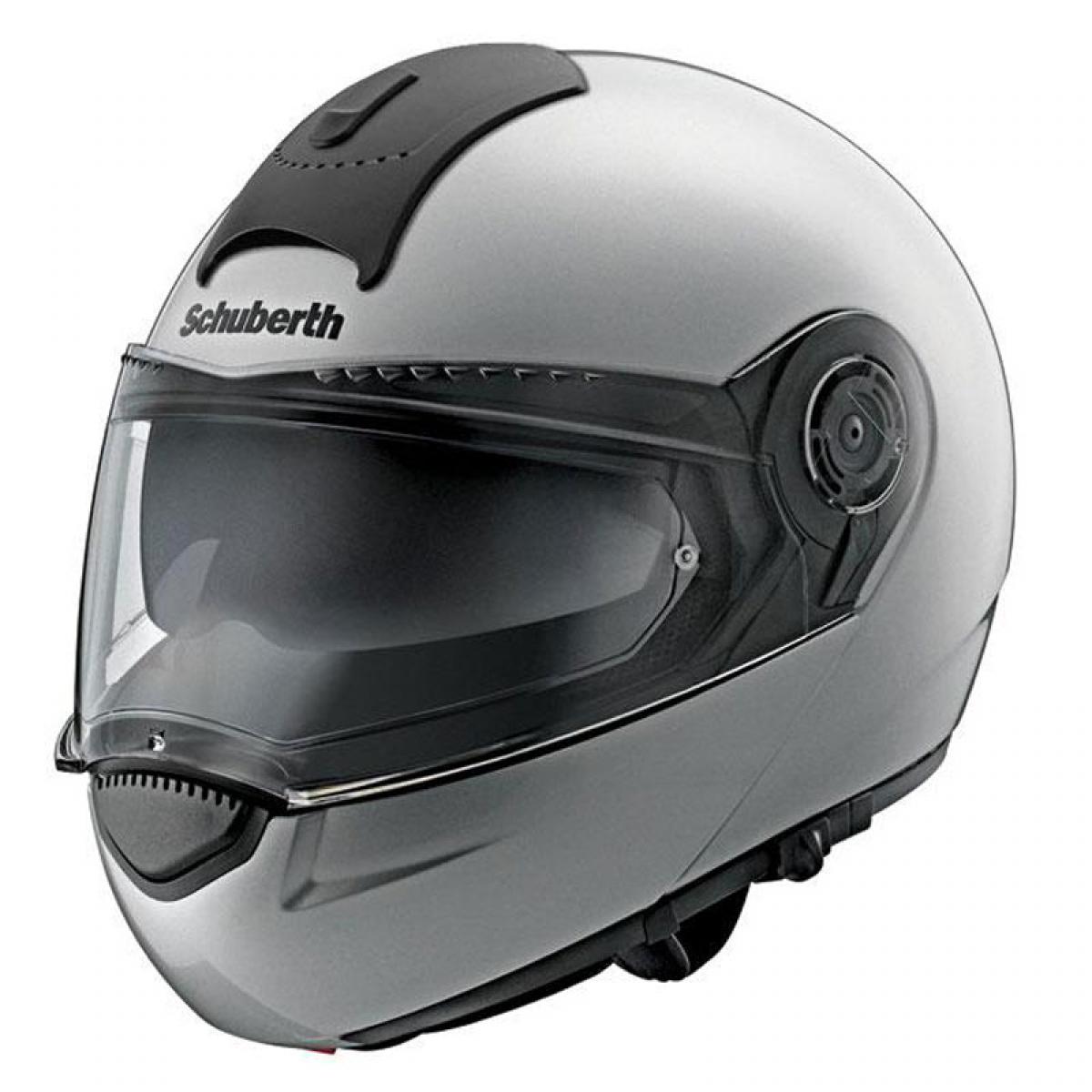 Schuberth C3 Basic Flip Front System motorcycle helmet Gloss Silver - UK stock | eBay