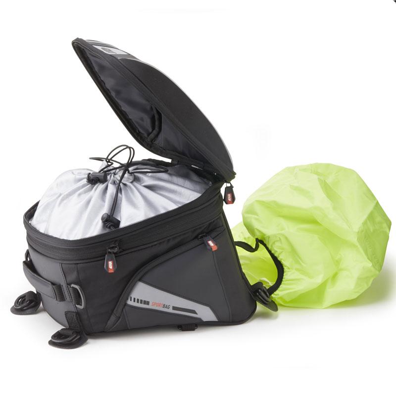 Givi XS313 20 litre expandable tail bag with florescent rain cover | eBay