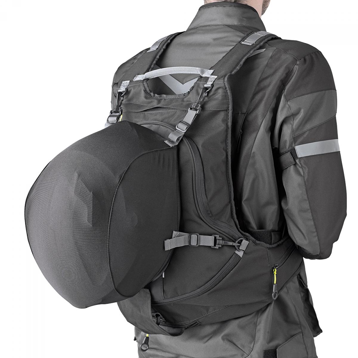 Givi EA104B Expandable Motorcycle Rucksack Helmet Holder Backpack - 22