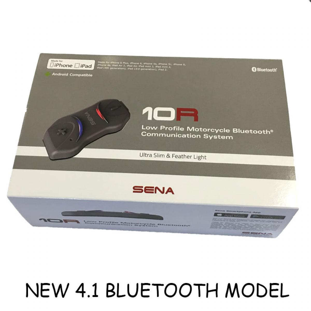 Sena Bluetooth 10R Low Profile Motorcycle Bluetooth Communication System