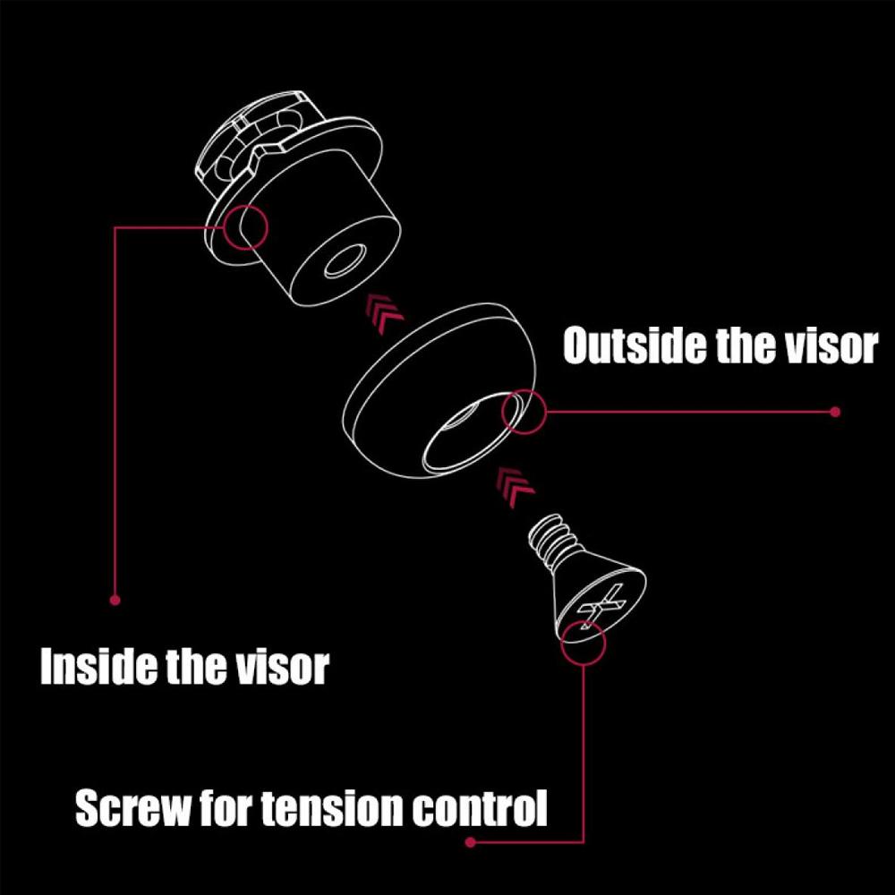 Genuine Pinlock three component pin sets (4 sets supplied) eBay